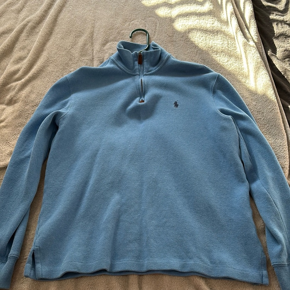 Men’s Polo Ralph Lauren Quarter Zip Small Blue